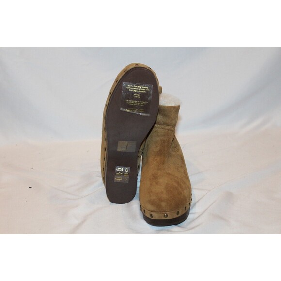 Madewell Women 5.5 Marceline Clog‎ Boots Shearling Brown Suede Leather NEW! $258 - Picture 9 of 11